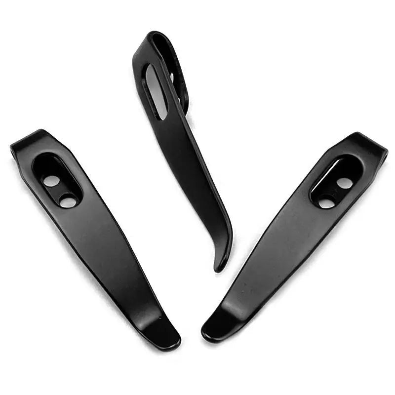 420 Stainless Steel DIY Folding Knife Back Clip | Waist Holster Knife Carry Clip Qst