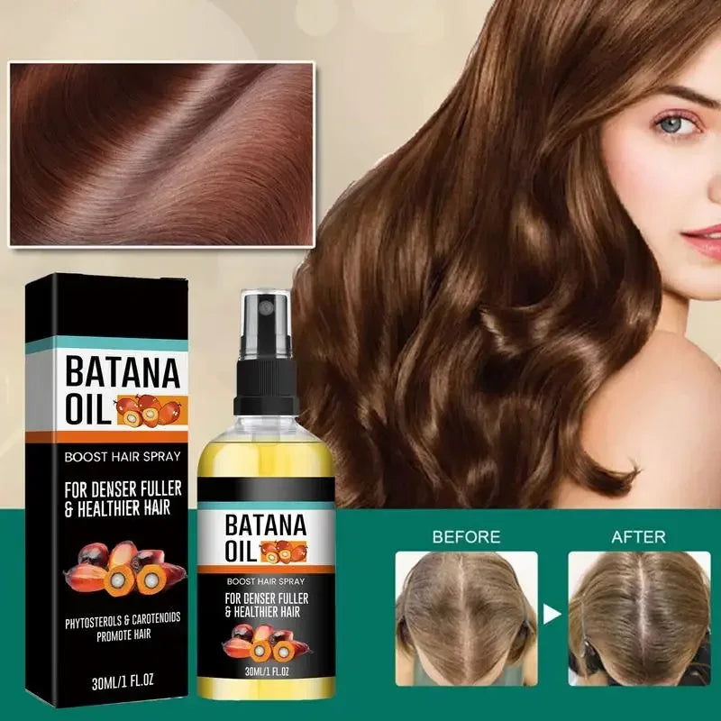 Batana Oil Hair Strengthening Spray – Natural Formula 30ml Hair Treatment Spray Qme
