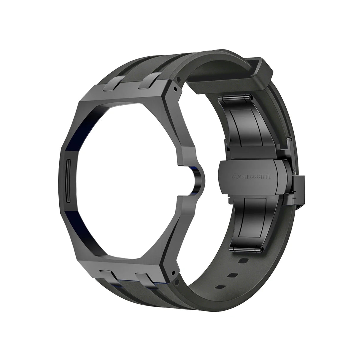 Swatch x Royal Pop Silicone Sport Band | Quick Release Strap Watch Replacement Band Qme Black 3