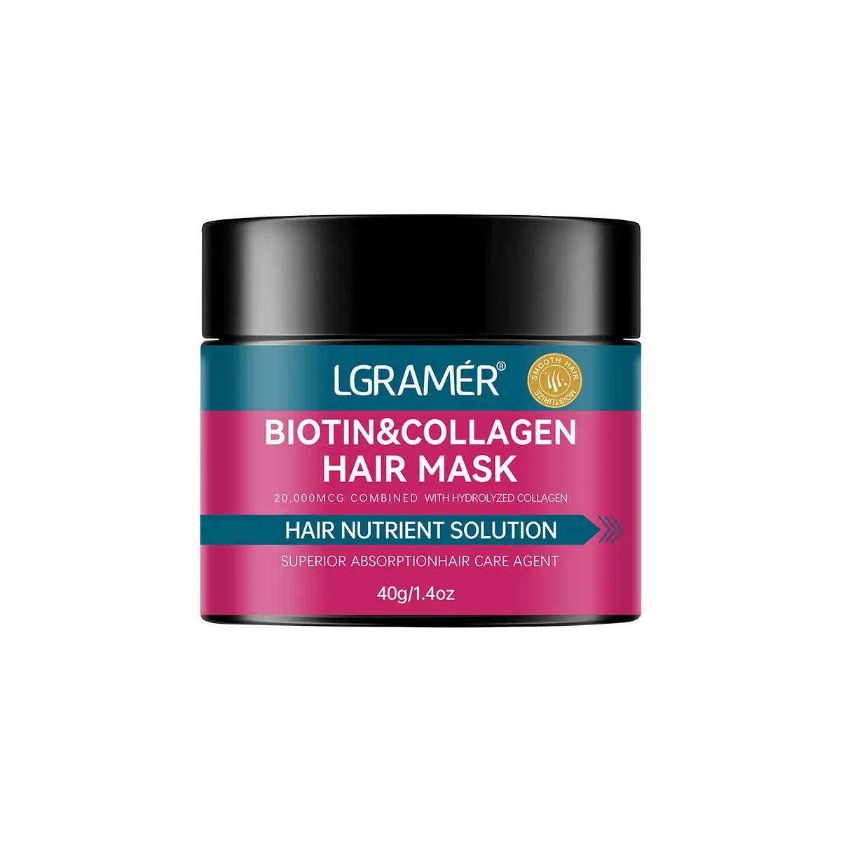 YOUNGCOME Biotin Collagen Hair Mask – Soft, Strong & Frizz-Free Hair Mask Conditioner Qst 40g
