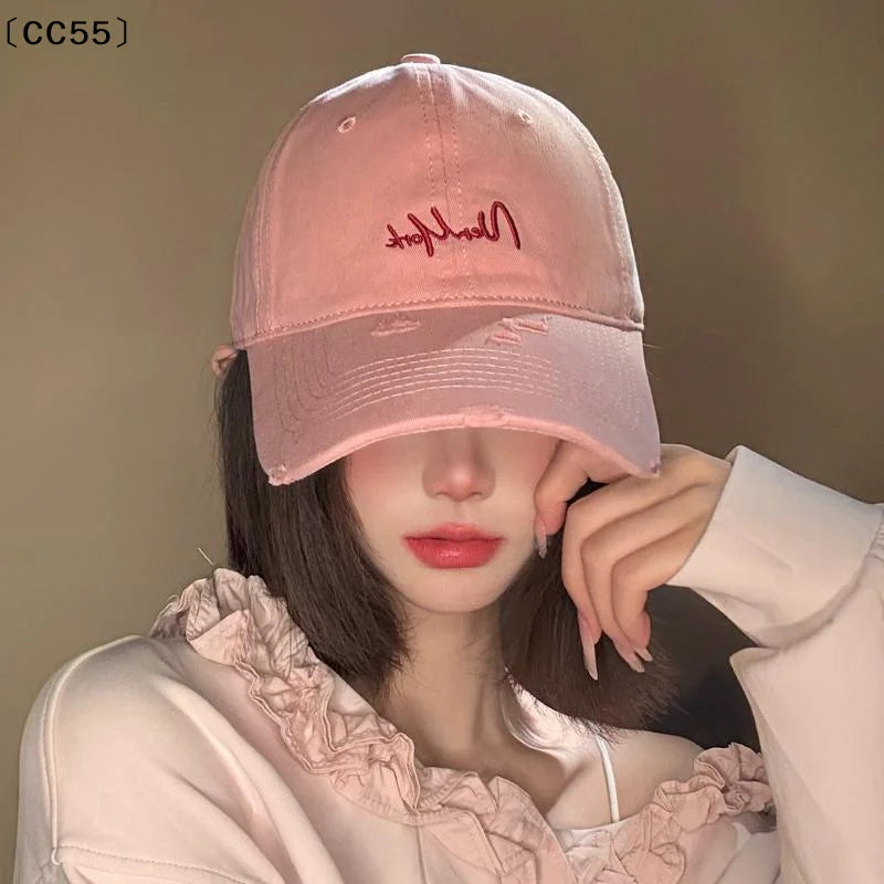 Distressed Baseball Cap – Deep Fit for Large Heads & UV Brim Baseball Cap Qst