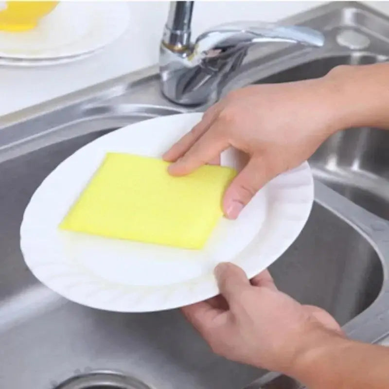 Thick Durable Dishwashing Sponges Kitchen Scouring Pads 4pcs Dishwashing Sponges Qme