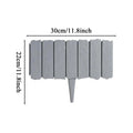 10-Piece Decorative Garden Fence Landscape Edging Border – Grey Garden Edging Border Qme China Mainland Grey