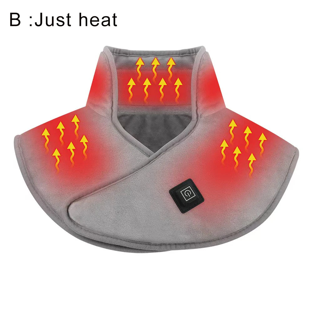 PAQIN Electric Heating Neck & Shoulder Wrap – 3-Gear Massager Neck Shoulder Massager Qst B Just Heat