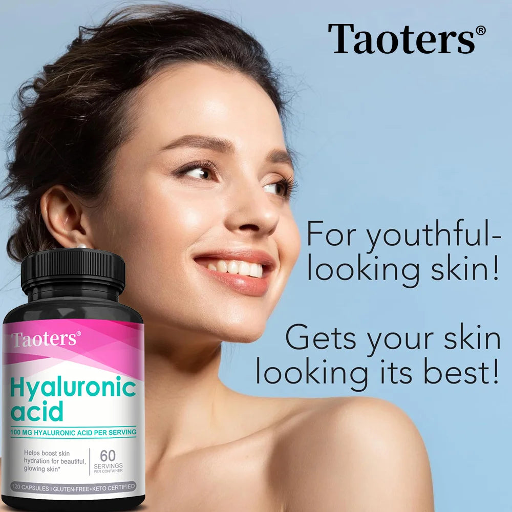 Hyaluronic Acid Capsules – Skin, Joint, Hair & Eye Support Wellness Supplement Qst