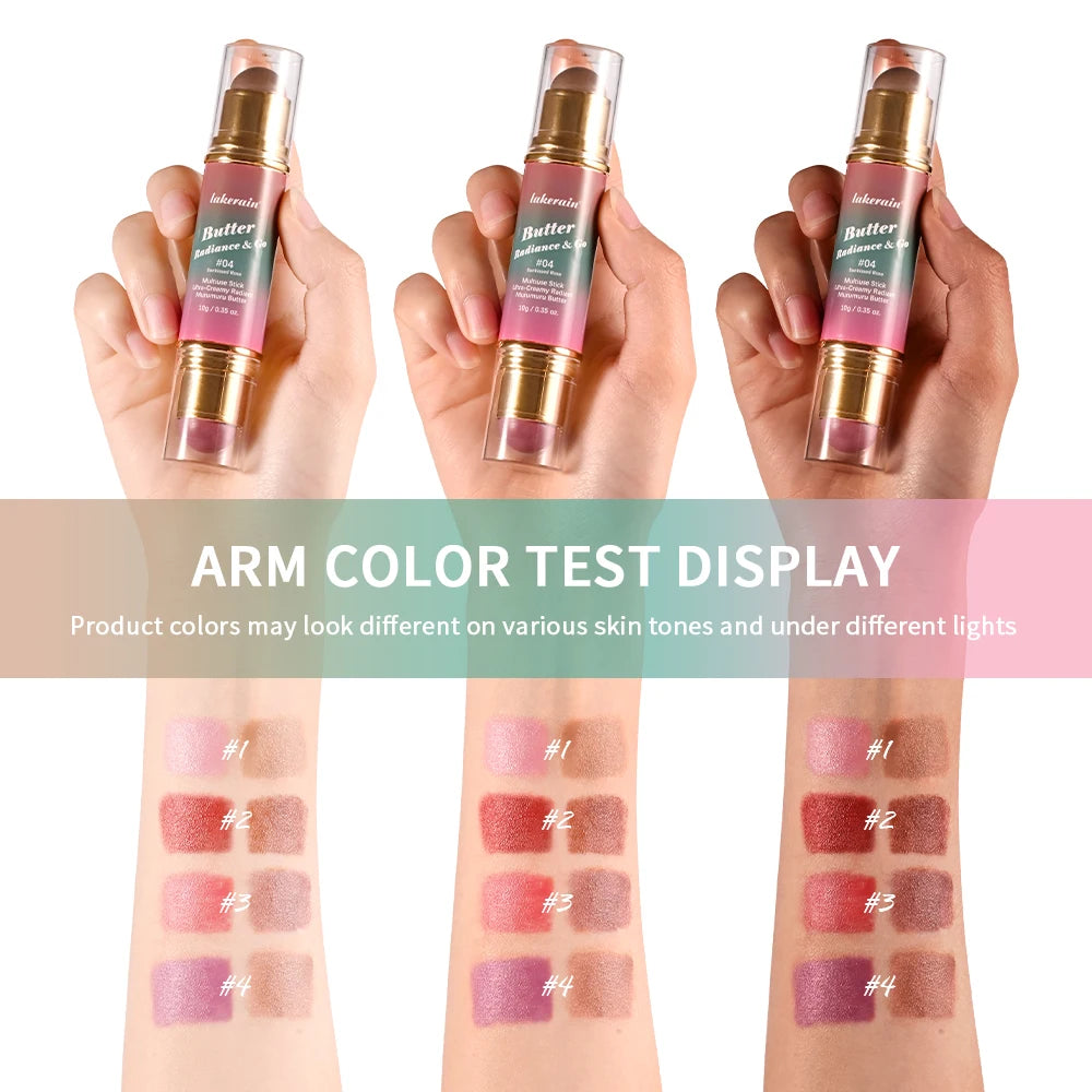 Lakerain Butter Glow Makeup Stick – Blush, Highlighter & Contour Blush Highlighter Stick Qst