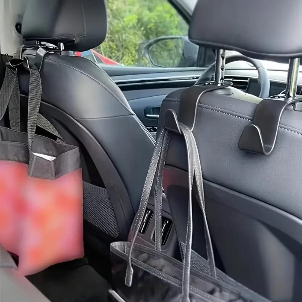 Car Seat Headrest Hooks – Universal Auto Storage Hanger Car Headrest Hook Qme