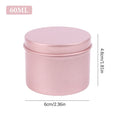 5 Refillable Tin Cream Jars Screw-Top Lids | Lip Balm & Nail Cosmetic Tin Jars Qme 60ml 60