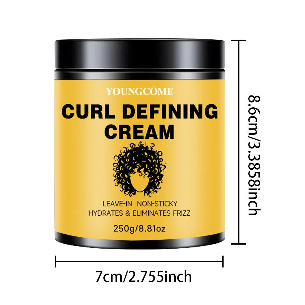 250g Curl Defining Cream – Moisturizing Frizz Control Styling Curl Defining Cream Qst 250g