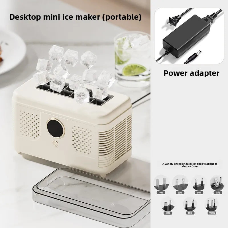 HAOYUNMA 150W Portable Ice Maker – Countertop Quick-Freeze Machine Portable Ice Maker Qst image KR