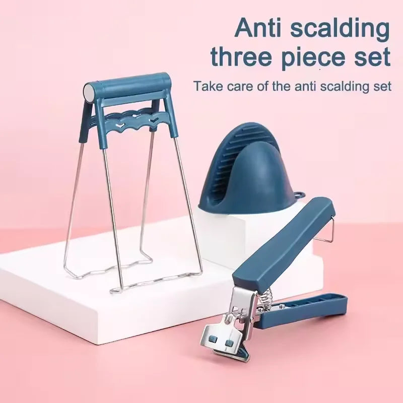 4-Piece Bowl Clip Gripper Set – Lift Hot Dishes Safely Kitchen Gripper Tongs Qst