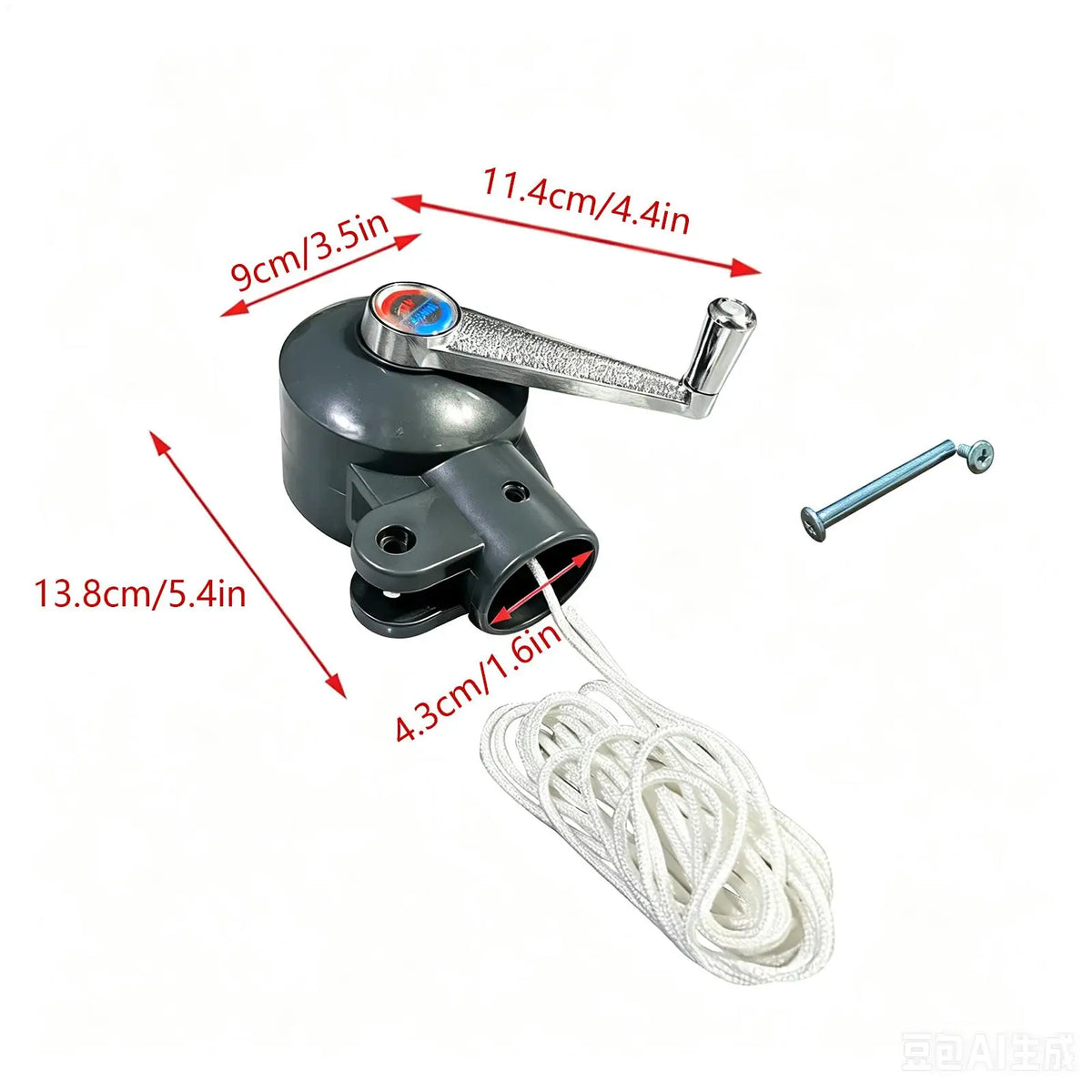 Anti-Slip Umbrella Crank Replacement Part – Weather Resistant Umbrella Replacement Part Qme