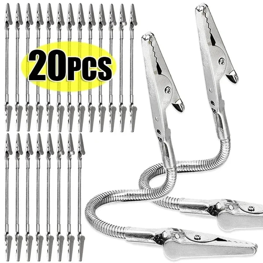 Stainless Steel Long Tail Clip – Photo & Paper Holder, 18cm Desk Clip Holder Qme