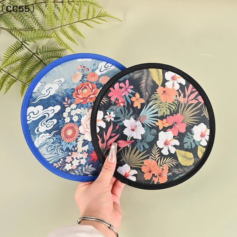Japanese Folding Fan – Floral Hand Fan for Men & Women Folding Hand Fan Qst