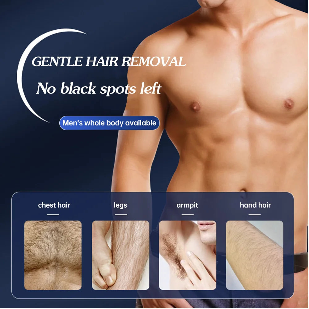 LGRAMER Men's Hair Removal Cream – Body Depilatory 60g Hair Removal Cream Qst