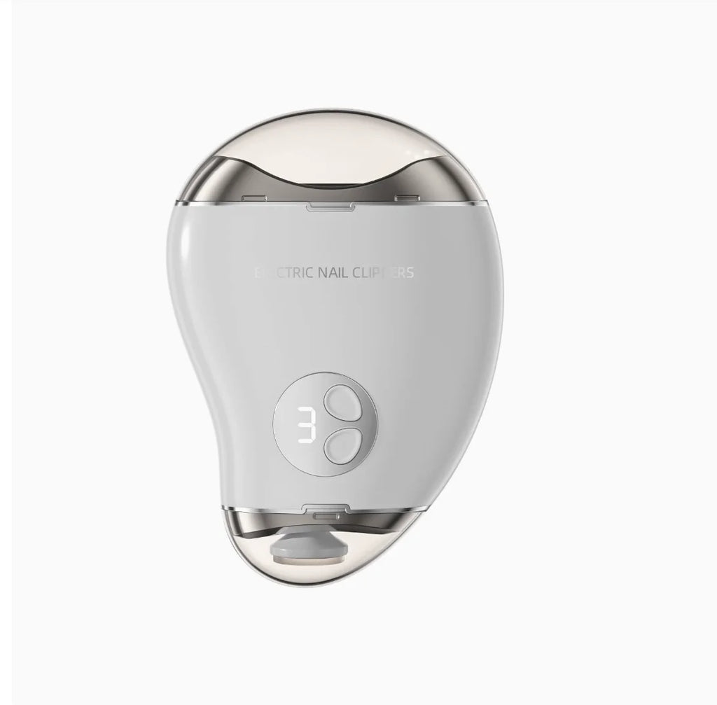 Automatic Electric Nail Grinder & Clipper | Portable Manicure Electric Nail Grinder Qme WHITE