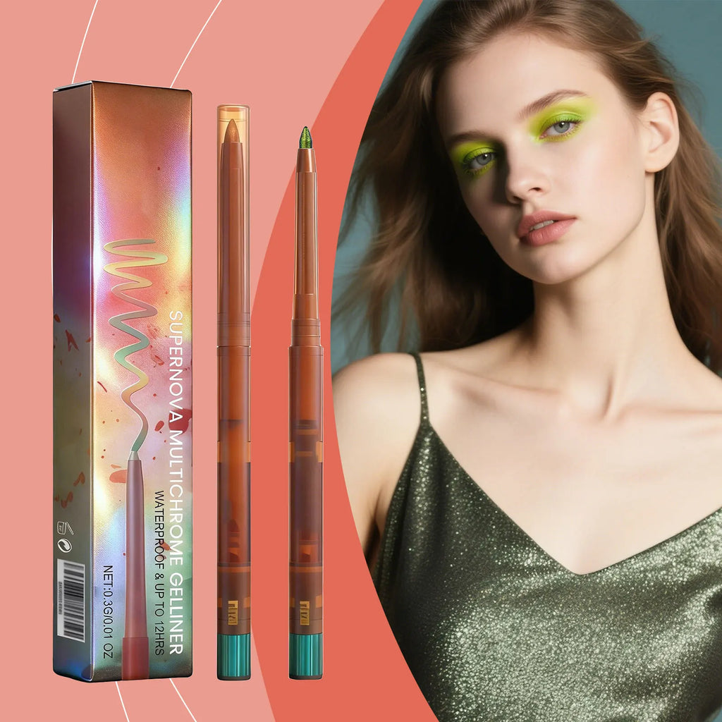 Photochromic Gel Eyeliner Pencil – Color-Shifting Shimmer Gel Eyeliner Pencil Qst
