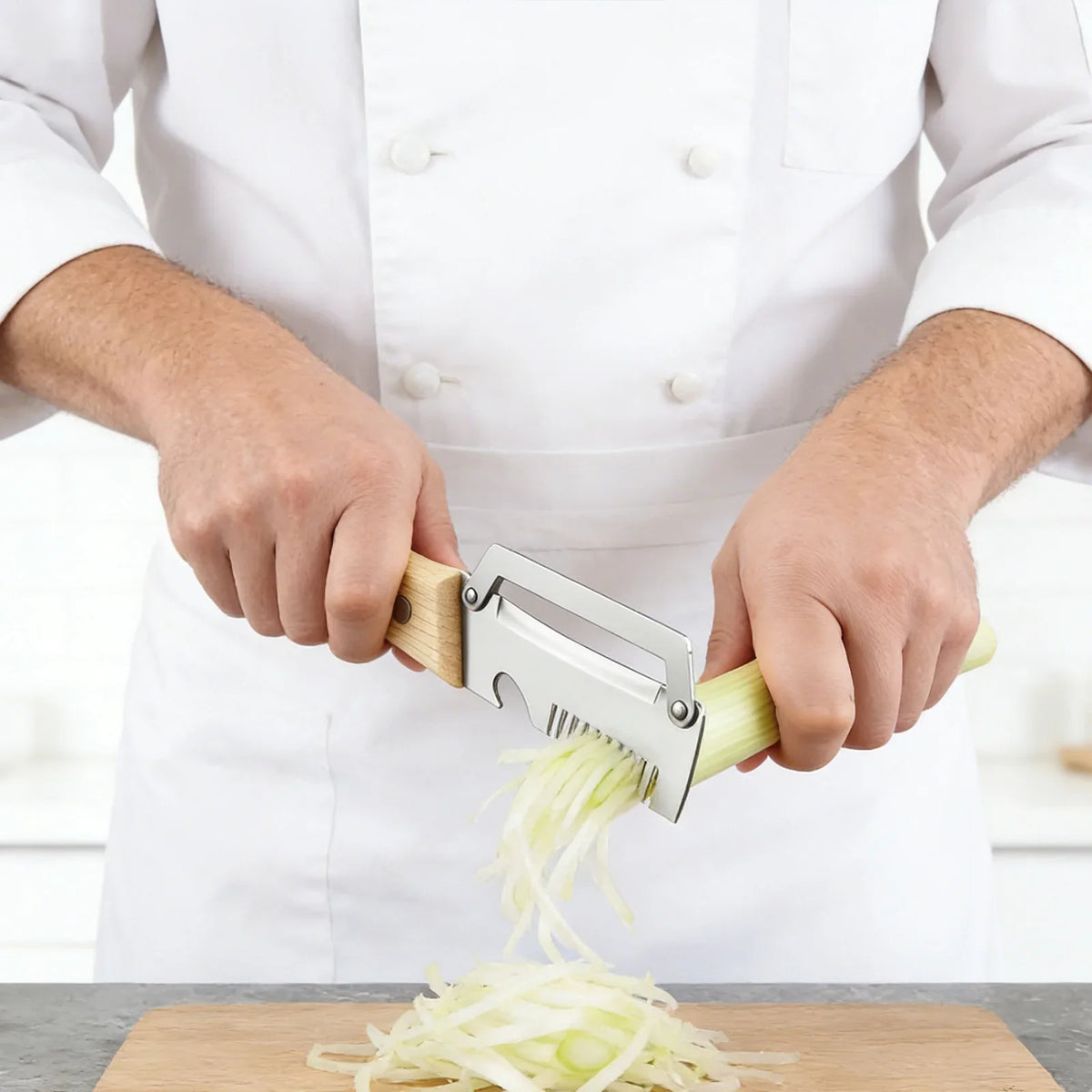 2pc Stainless Steel Vegetable Peeler & Sugarcane Knife Set Vegetable Peeler Set Qme