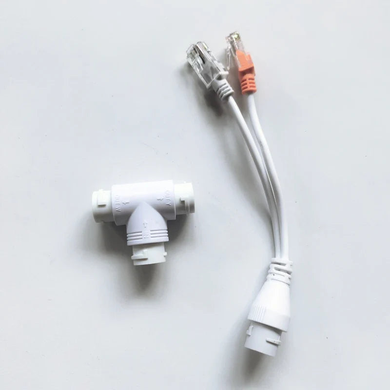 1-to-2 POE Combiner Splitter 12V Centralized Power Supply POE Power Splitter Qme