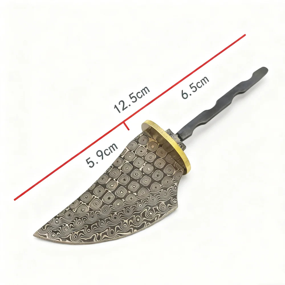 Damascus Steel Fixed Blade Knife Blank – DIY Billet by Swayboo Knife Blank Billet Qst