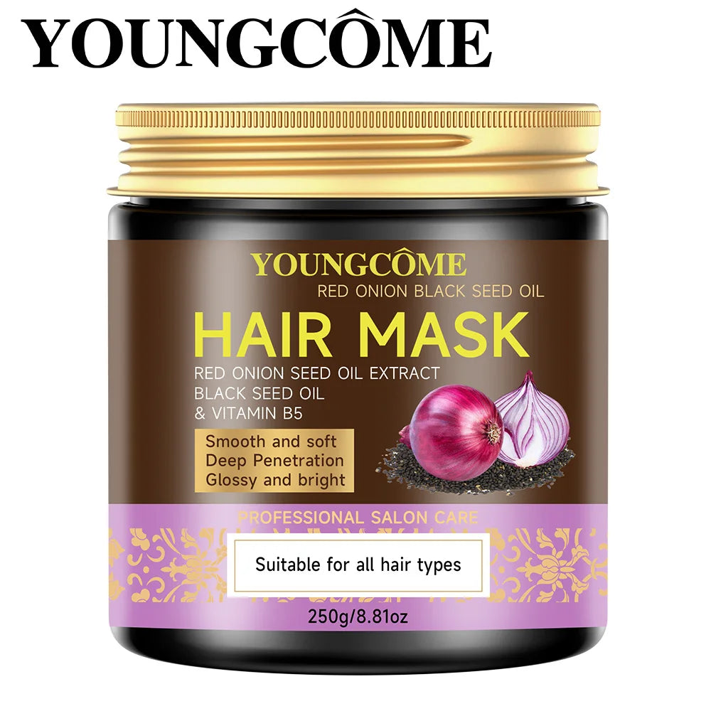 YOUNGCOME Onion Hair Mask – Moisturizing & Strengthening 250g Hair Mask Treatment Qst Other