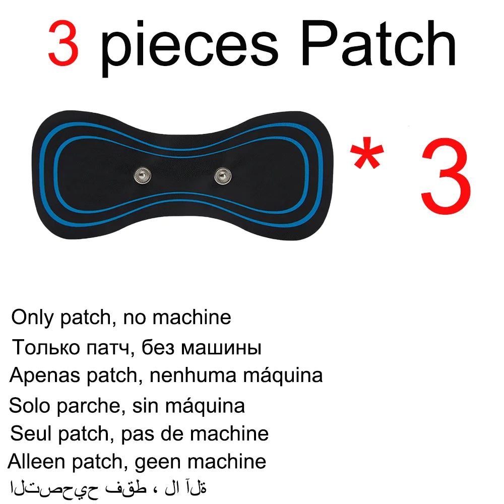 EMS Neck & Shoulder Massager – 8 Modes, Rechargeable Patch Electric Neck Massager Qst 3 patch only
