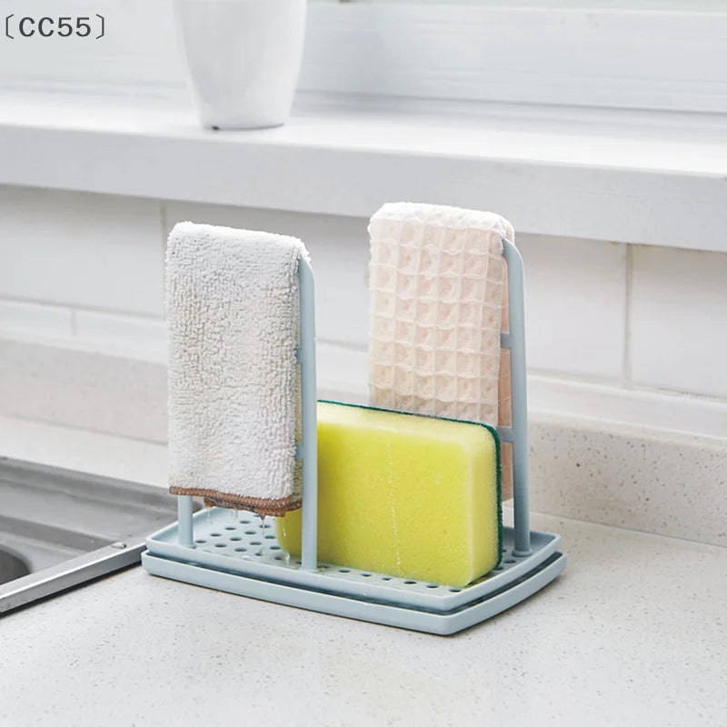 Detachable Sink Sponge & Dishcloth Holder – Kitchen Organizer Sink Sponge Holder Qst