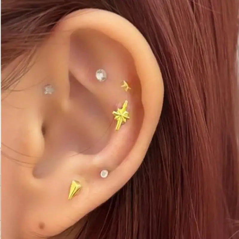 Star Shape Auricular Ear Acupressure Stickers – 20 Patches Acupressure Ear Patches Qst