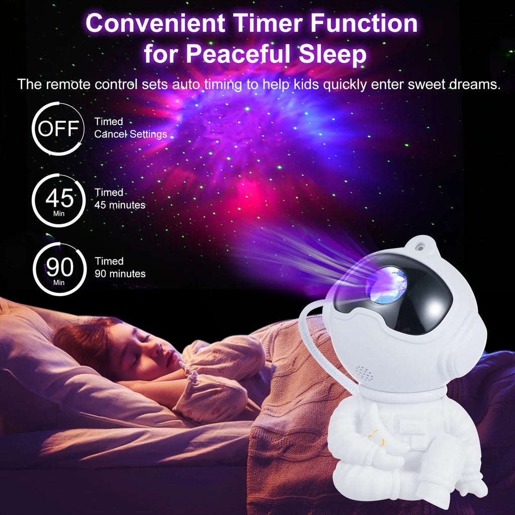 Astronaut Galaxy Projector – Nebula Star Night Light LED Lamp Galaxy Night Projector Qst