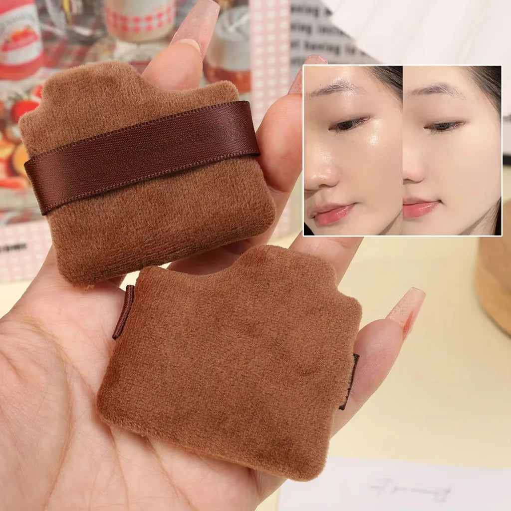 6-Piece Mini Thumb Powder Puffs – Wet & Dry Dual-Use Powder Puff Set Qme