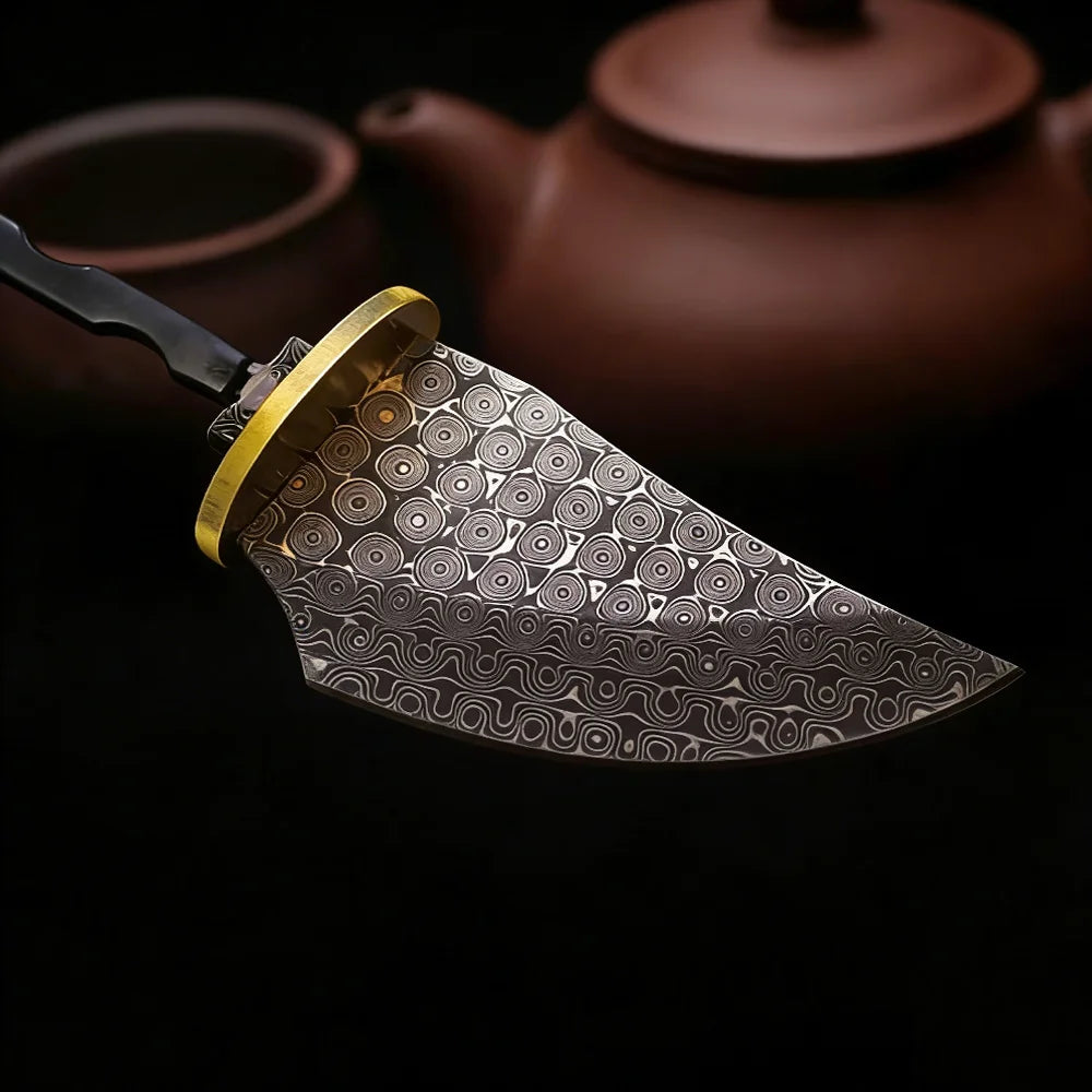 Damascus Steel Fixed Blade Knife Blank – DIY Billet by Swayboo Knife Blank Billet Qst