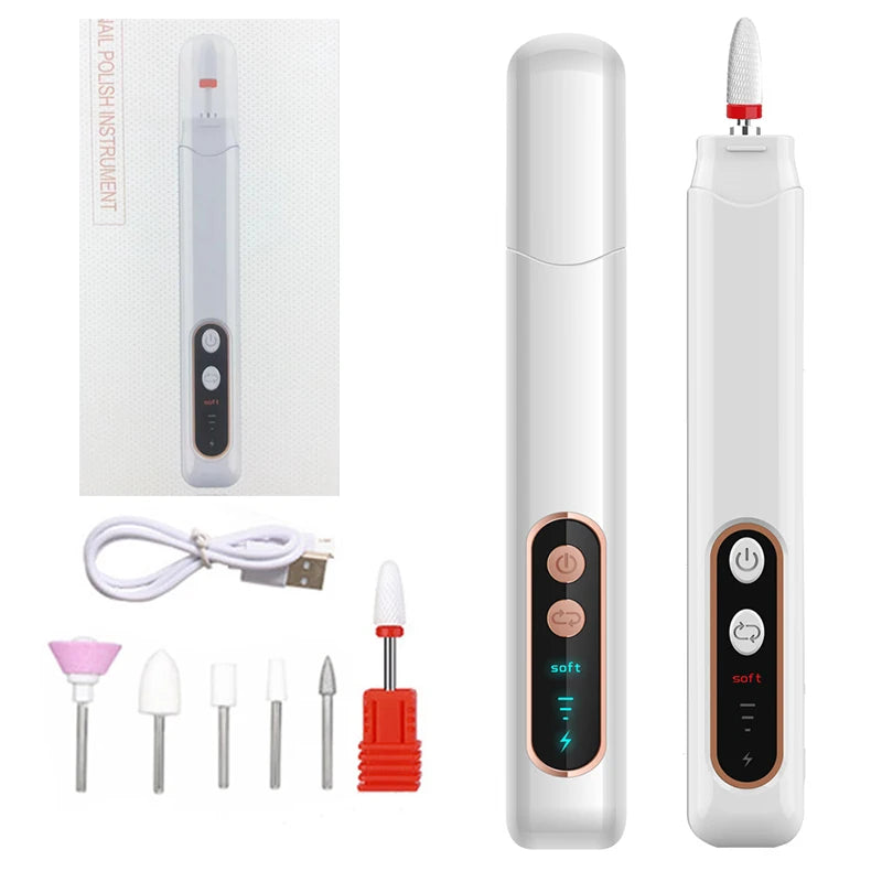 VIMYSHOW 6-in-1 Cordless Electric Nail Drill & Manicure Kit Electric Nail Drill Qst