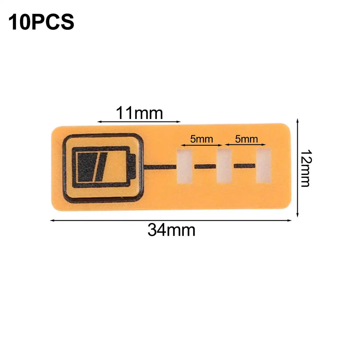 Dewalt DCB200 DCB140 DCB182 Battery Capacity Key Stickers 10pk Battery Label Stickers Qme