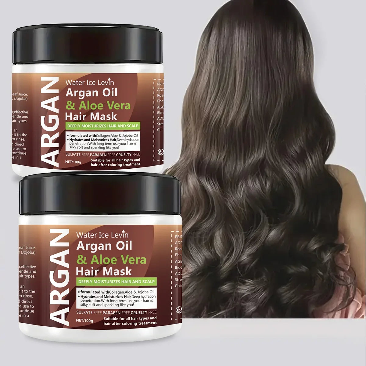 Argan Oil & Aloe Vera Hair Mask – Dual Control Conditioner Hair Conditioning Mask Qme