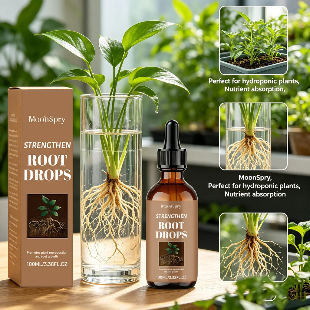 Plant Root Growth Drops – Root Development Support | Qme Plant Growth Drops Qme