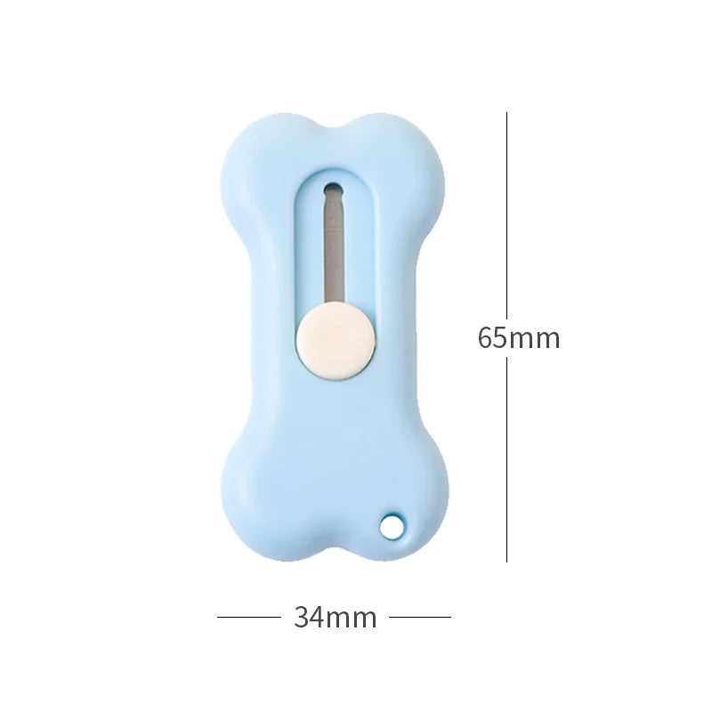Mini Cartoon Bone Letter Opener & Paper Cutter – 8 Colors Letter Opener Knife Qme