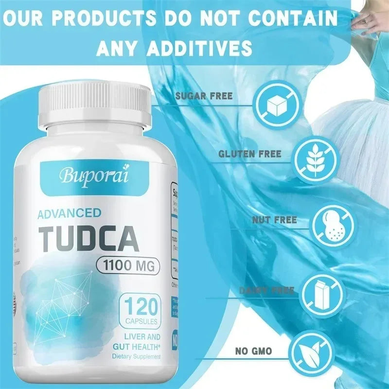 TUDCA Liver Support Supplement 1100mg – Non-GMO, 60 Capsules Liver Support Supplement Qst