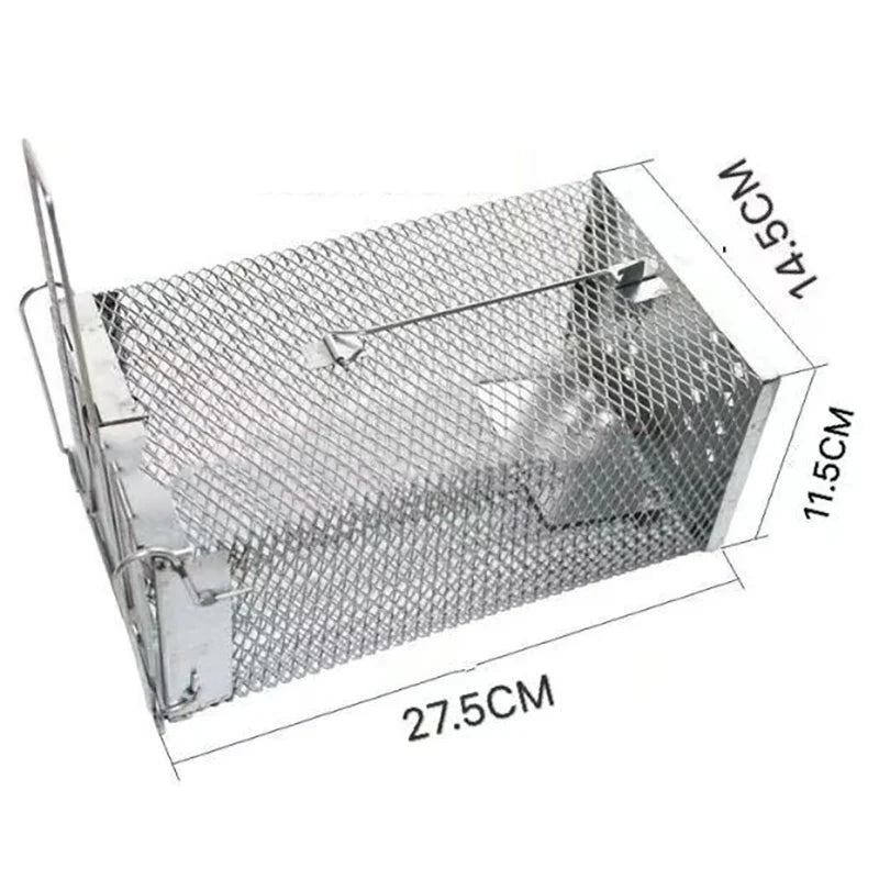 Automatic Indoor Rodent Trap – Humane Live Catch Metal Cage Live Catch Rodent Trap Qme A1
