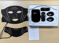 7-Color LED Face & Neck Light Therapy Mask | Skin Rejuvenation LED Therapy Mask Qst Black
