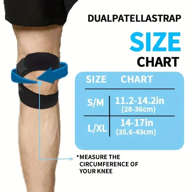 Tcare Double Patellar Knee Support Brace – Sports Kneepad Knee Support Brace Qme