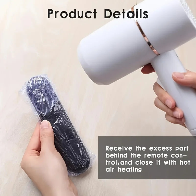 50 PVC Clear Heat Shrink Films for TV & AC Remote Controls Protective Film Sleeves Qme