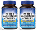 10-in-1 Chelated Magnesium Complex – 120 Capsules | Bone & Heart Magnesium Supplement Qst 240 Count(Pack of 2)