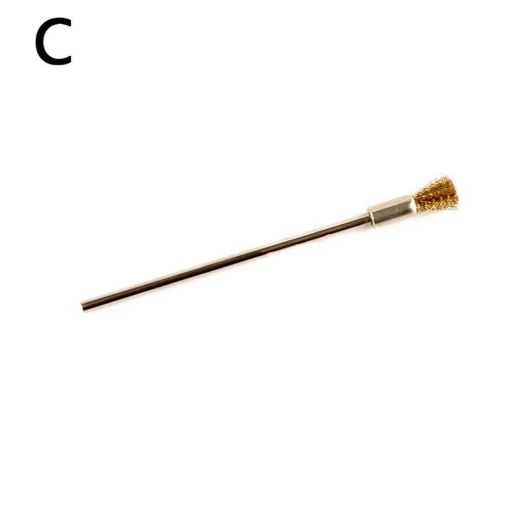 Steel Wire Wheel Brush Set | Rotary Polishing & Cleaning Tool Rotary Wire Brush Set Qme