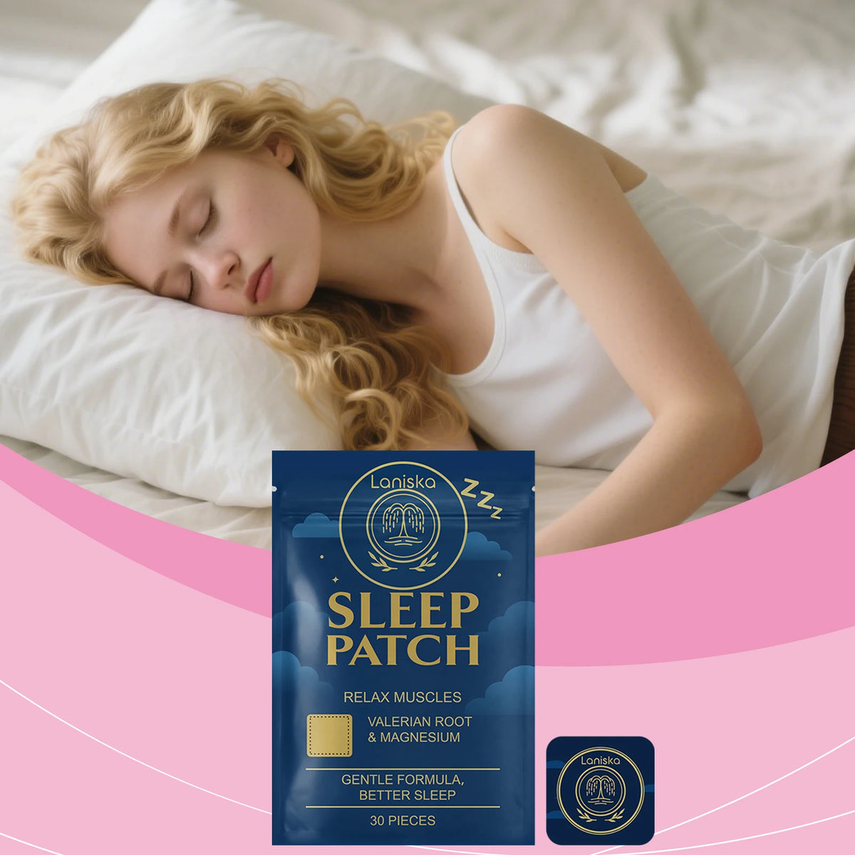 Laniska Sleep Aid Patches – Herbal Relaxation Stickers 30 Pcs Herbal Sleep Patch Qst