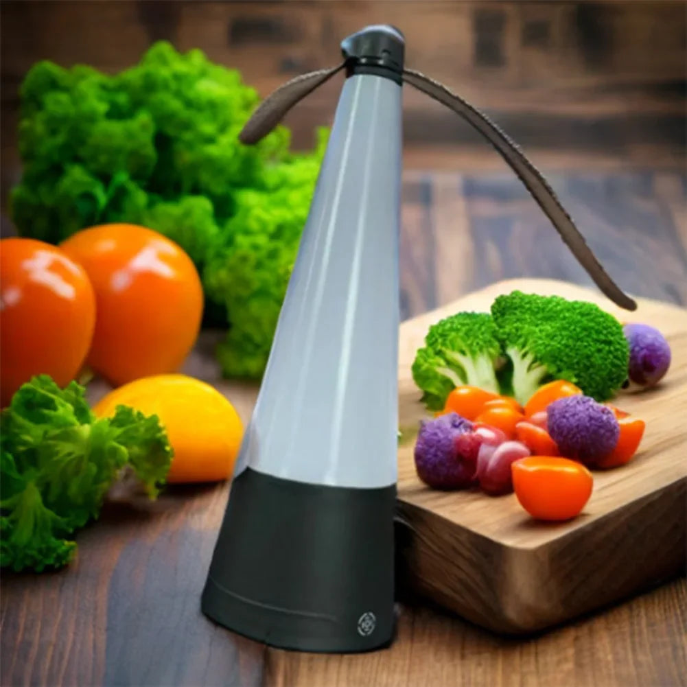Holographic Blade Fly Deterrent Fan with LED Light | Table Top Fly Deterrent Fan Qme