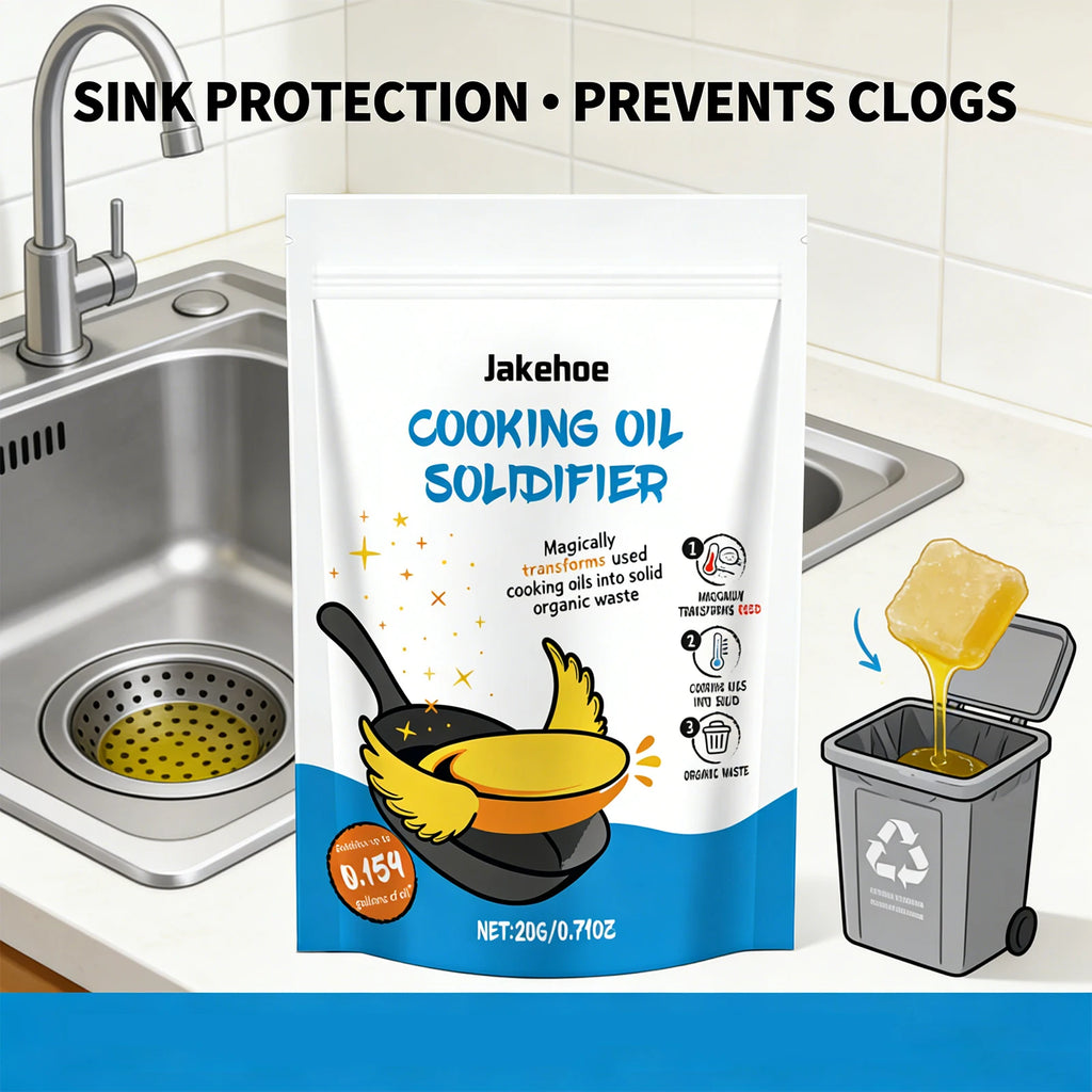 JAKEHOE Cooking Oil Solidifier Powder 20g – Eco-Friendly Oil Solidifier Powder Qst