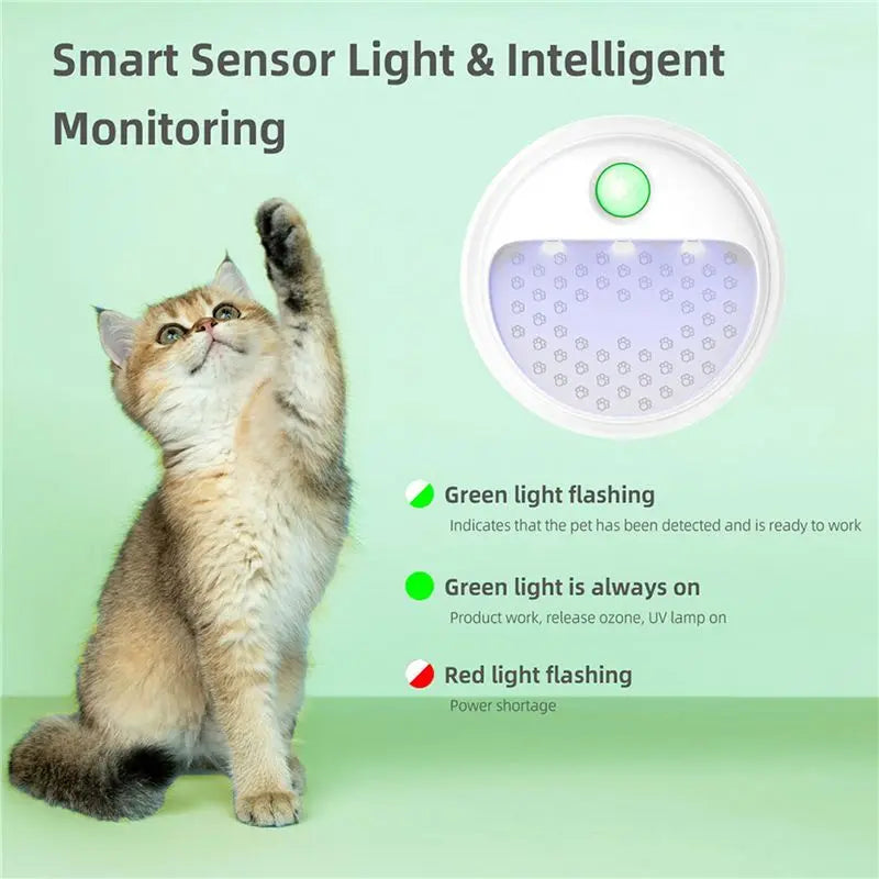 MiLESEEY B15C Smart Cat Litter Deodorizer 2-Pack UV Purifier Cat Litter Deodorizer Qst