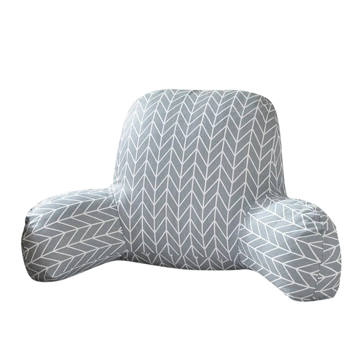 Printed Back Cushion with Arm Rest – Lumbar & Reading Support Back Support Cushion Qme