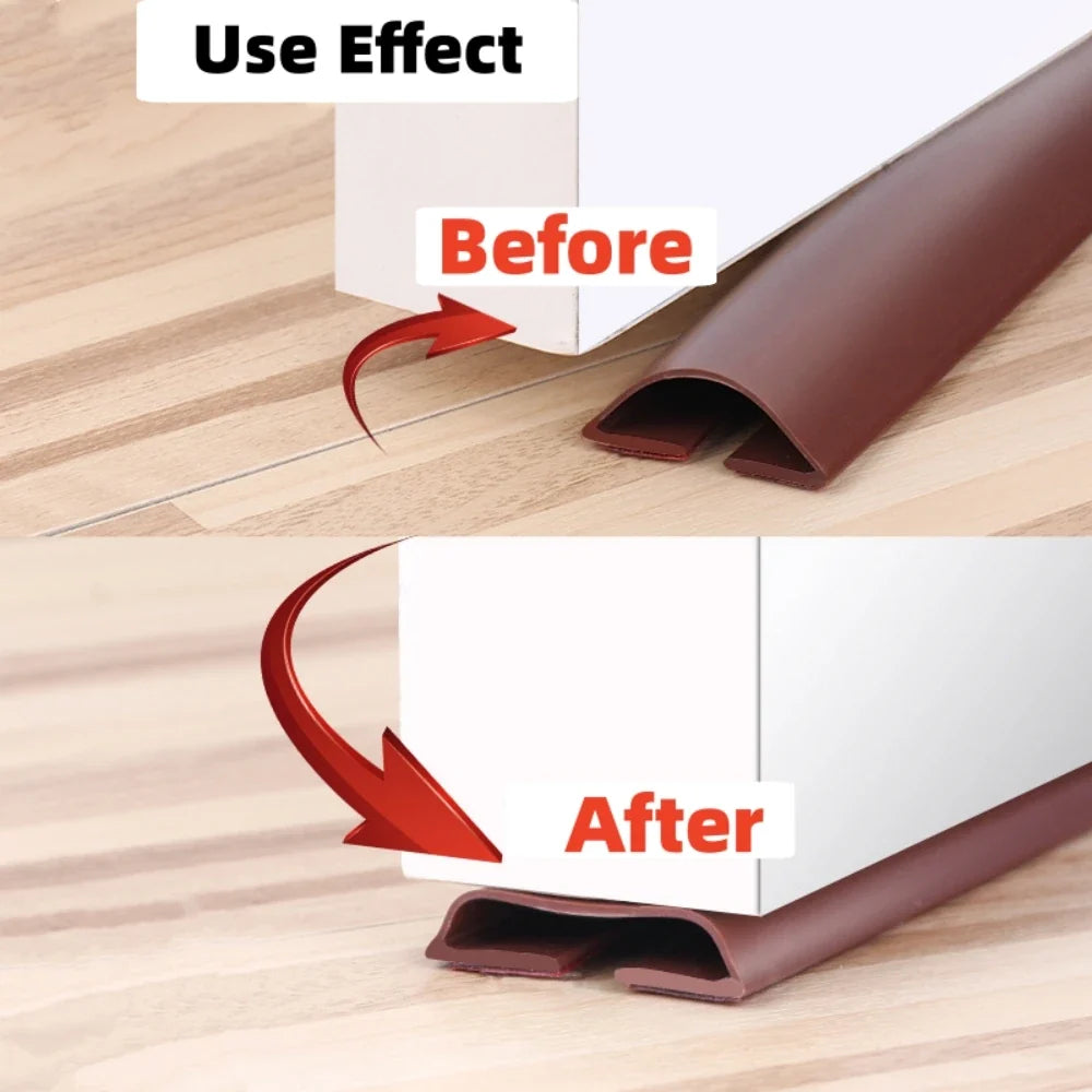 Silicone Self-Adhesive Door Gap Sealing Strip 15mm x 910mm Door Weatherstrip Seal Qme