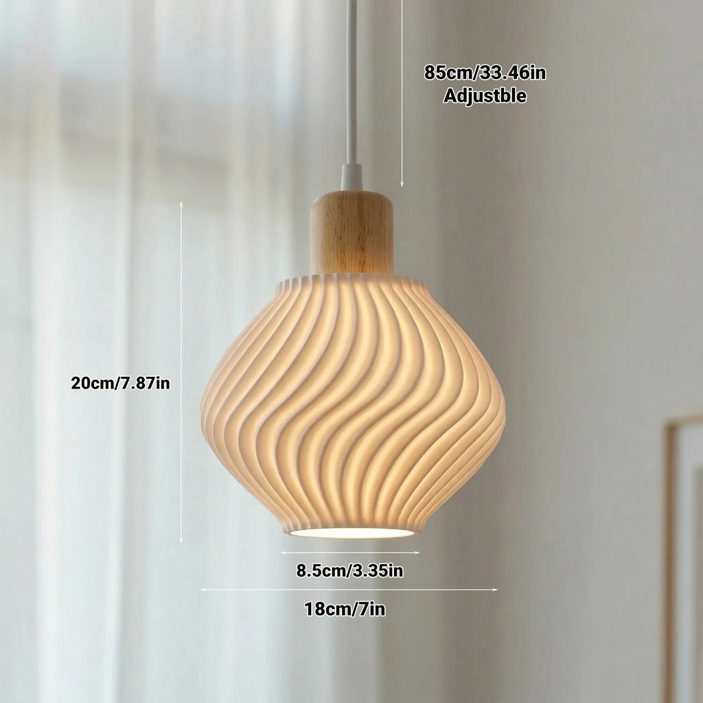 Bamboo Pendant Lamp – Handmade Rattan Chandelier Fixture Pendant Chandelier Qme D19